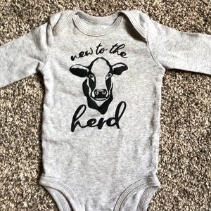 “New to the herd” bodysuit